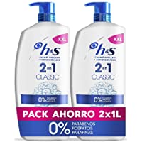 Los mejores  - Champú h&amp-s | Classic 2 En 1 Anticaspa | Champú para todo tipo de pelo | pH equilibrado | 2 Champú+Acondicionador 1000 ml